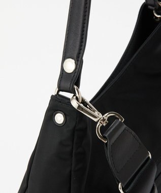 russet クラウズナイロン 縦長2WAYショルダーバッグ(CE-1623) Black