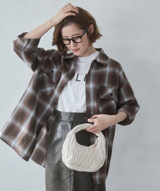 WEGO 【ユニセックス着用ITEM/SMLサイズ展開】オンブレチェックシャツ（LS） 柄4