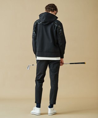 23区GOLF セットアップ可能【MEN】【ストレッチ】TEXBRID ライトブルゾン ブラック系