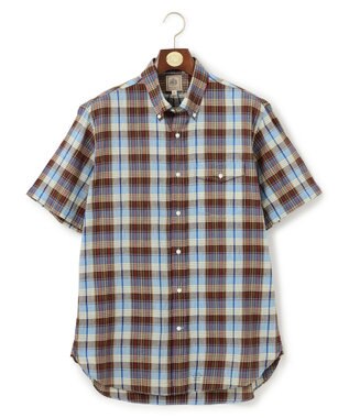 J.PRESS MEN インディアンマドラスチェック シャツ / B.D. ブラウン系3