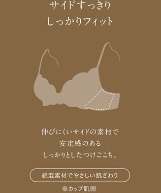 Wing ブラジャー Wing Lesiage サイドすっきり しっかりフィット 【2850シリーズ】 パッド有 ブラ PB2850 ウイング／ワコール コン