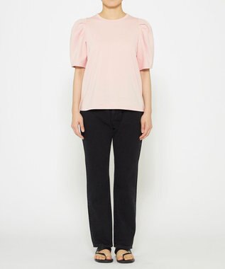 uncrave ダブルフェイスジャージー ボリュームスリーブカットソー ピンク