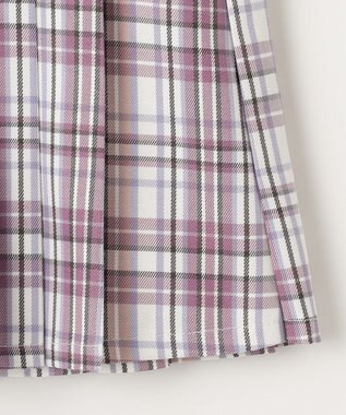 ANY KIDS チェック ガーリー スカパン ローズピンク系