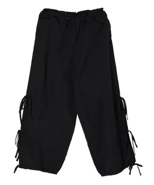 Green Parks ・Ｄｏｕｂｌｅ　Ｆｌａｇｓ　サイドリボンカーゴパンツ Black