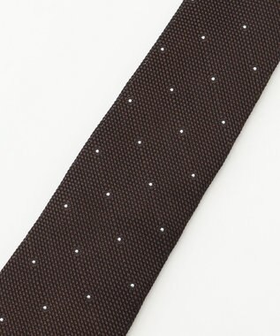 J.PRESS MEN 【JAPANESE SILK FRESCO TIE COLLECTION】ドット ネクタイ ブラウン系