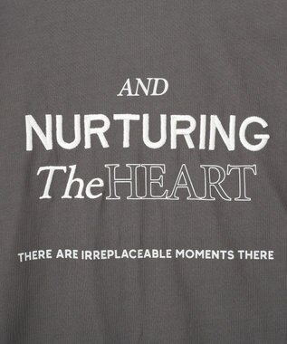 AMERICAN HOLIC NURTURING 刺繍ロゴロンT Charcoal Gray