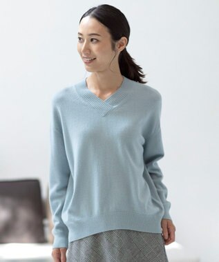 洗える】CASHMERE BLEND Vネック ニット / J.PRESS LADIES