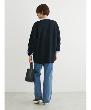 Green Parks 洗える　Ｖネックニットカーディガン Dark Navy