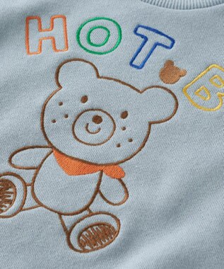 MIKI HOUSE HOT BISCUITS 【80-110cm】【NEW Color Series】裏毛パイル素材 トレーナー ストームブルー