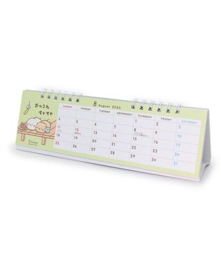 Mother garden しろたん しろたん＆らっこいぬ 2024年 スリム卓上カレンダー スリム卓上カレンダー