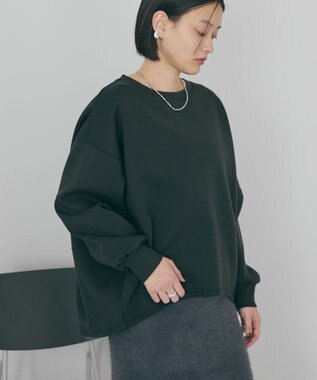 AMERICAN HOLIC 【WEB限定】袖タックコクーンポンチプルオーバー Black