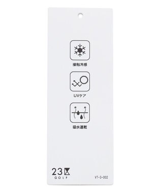 23区GOLF 【MEN】「HYGRA」幾何柄清涼ポロシャツ パープル系5