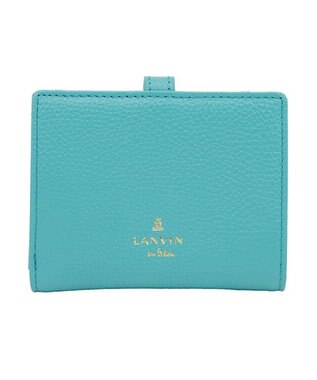 LANVIN en Bleu リュバン コンパクト二つ折り財布 ブルー