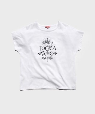 TOCCA 【接触冷感・UV90%以上カット・洗える】BLOOM OF TOCCA Tシャツ ホワイト系