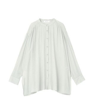 AMERICAN HOLIC 楊柳バンドカラーシャツ Mint