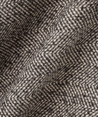 ANY 【ウエストゴム】ループツイードヘリンボーンフレアスカート グレーベース