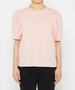 uncrave ダブルフェイスジャージー ボリュームスリーブカットソー ピンク