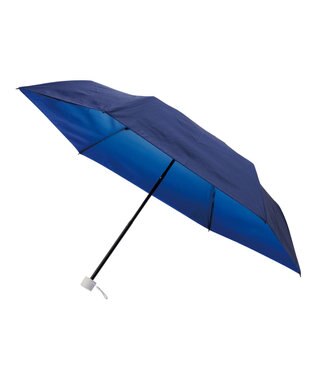 MOONBAT ハニカム断熱パラソル グラデーション 折りたたみ傘 晴雨兼用 日傘 一級遮光 UV ディープブルー
