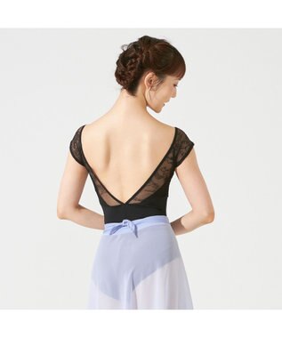 Chacott 【AKANE TAKADA】フレンチスリーブレオタード ブラック