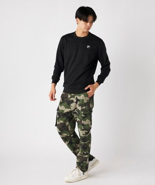 FILA GOLF／marie claire 【FILA GOLF】ベーシックロングスリーブスウェット ブラック