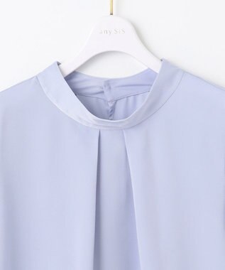 ANY SIS 【洗える】4WAYボウタイ ブラウス ライトブルー