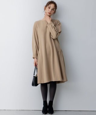 組曲 【WEB限定】ティアードリトルワンピース ベージュ系