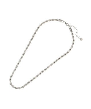 AMERICAN HOLIC 【ステンレス】ツイストチェーンネックレス Silver