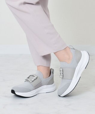 Bridget Birkin 【Bridget Birkin】ビジューバックルニットスニーカー