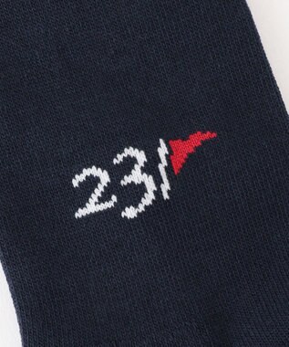 23区GOLF 【WOMEN】フラッグモチーフ ニーハイソックス ネイビー系