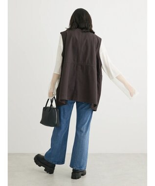 Green Parks ・ＳＵＧＡＲ　ＳＰＯＯＮ　ノーカラーミリタリーベスト Charcoal Gray