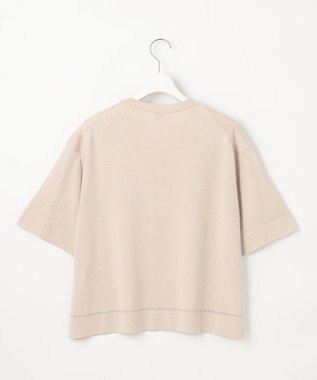 J.PRESS LADIES L 【洗える・抗菌防臭】LUREX ラメ ニットT ベージュ系