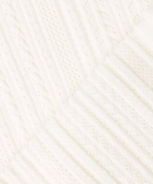 組曲 S 【前後着用可】MINAレーシーニット カーディガン アイボリー系