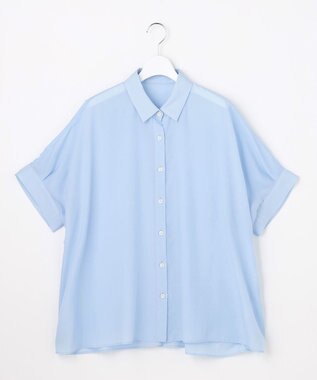 自由区 【カタログ掲載・定番人気・新色追加】リヨセルポプリン ブラウス ［新色］サックス