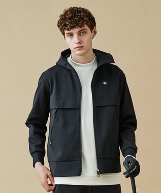 23区GOLF セットアップ可能【MEN】【ストレッチ】TEXBRID ライトブルゾン ブラック系