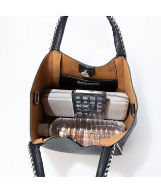 UNBILLION 【テレビ ドラマ着用アイテム】カシュカシュ cachecache / ボールチェーン2wayミニトートバッグ ブラック