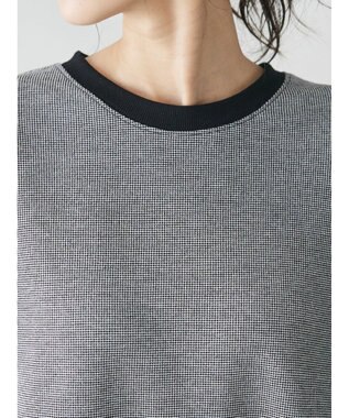 CRAFT STANDARD BOUTIQUE レトロ柄カットプルオーバー Black