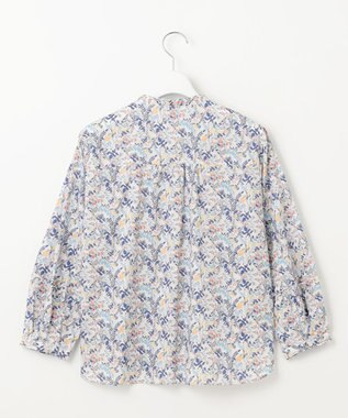J.PRESS LADIES 【洗える】Liberty バンドカラー プルオーバー ブラウス オフ系