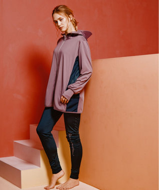 San-ai Resort（三愛水着楽園） 【UPF50＋】　WEB限定　つば付きラッシュ・レギンスセット　M・L　　【San-ai Resort（サンアイリゾート）】