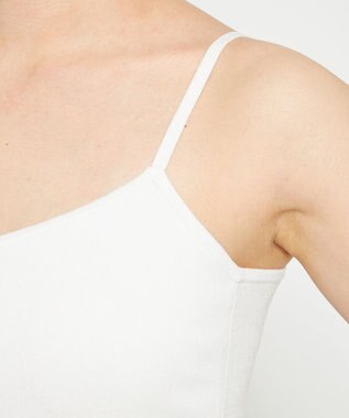 uncrave スムースニット キャミソール(カップ付き) オフ