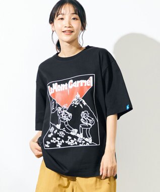 SHARE PARK MENS 【UNISEX】UVカット アートコラボTシャツ〈HIKING〉 ブラック