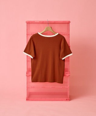 AMERICAN HOLIC 【PENNEY'S】配色リンガーTシャツ Orange