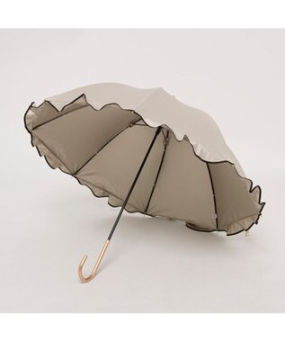 UNBILLION カシュネ cachenez / 【晴雨兼用】【日傘】 UV カット率99％以上 PUへプラムバルーンショートパラソル ベージュ