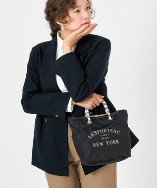 LeSportsac MEDIUM 2 WAY TOTE/ジェットブラック/プロビンシャル ジェットブラック/プロビンシャル