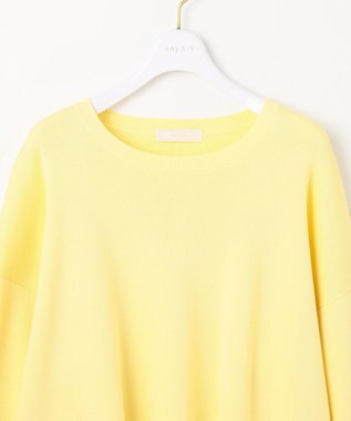 ANY SIS L 【花粉対策】ドルマン ニット イエロー