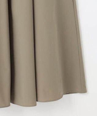 UNFILO 【撥水/ストレッチ/軽量】マジカル機能 ギャザースカート カーキ系