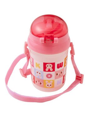 MIKI HOUSE HOT BISCUITS 【ミキハウス】 ストローホッパー（340ｍｌ） ピンク