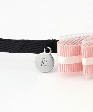 組曲 KIDS 【Fサイズ】ポインテッドリボン カチューシャ ピンク系