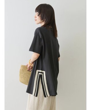 AMERICAN HOLIC サイドかぎ針カットチュニック Black