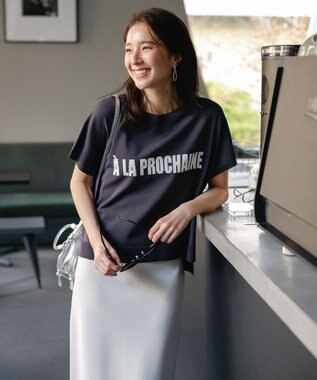 UNFILO スゴ機能美ニット ロゴジャガード チャコールベース