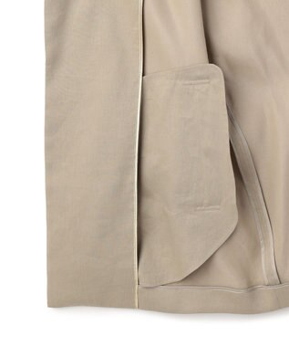 BEIGE， MICA /  リネンブレンドベルト付きジレ  L.Taupe